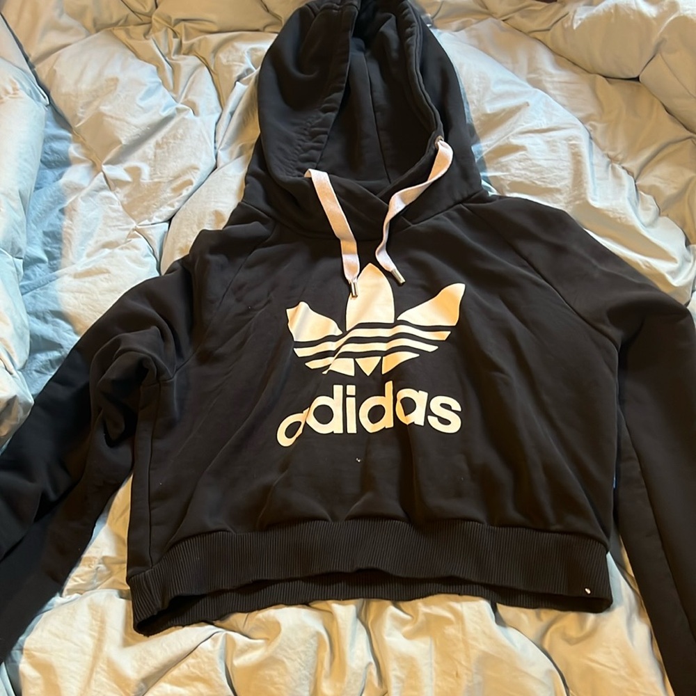 Cropped adidas hoodie